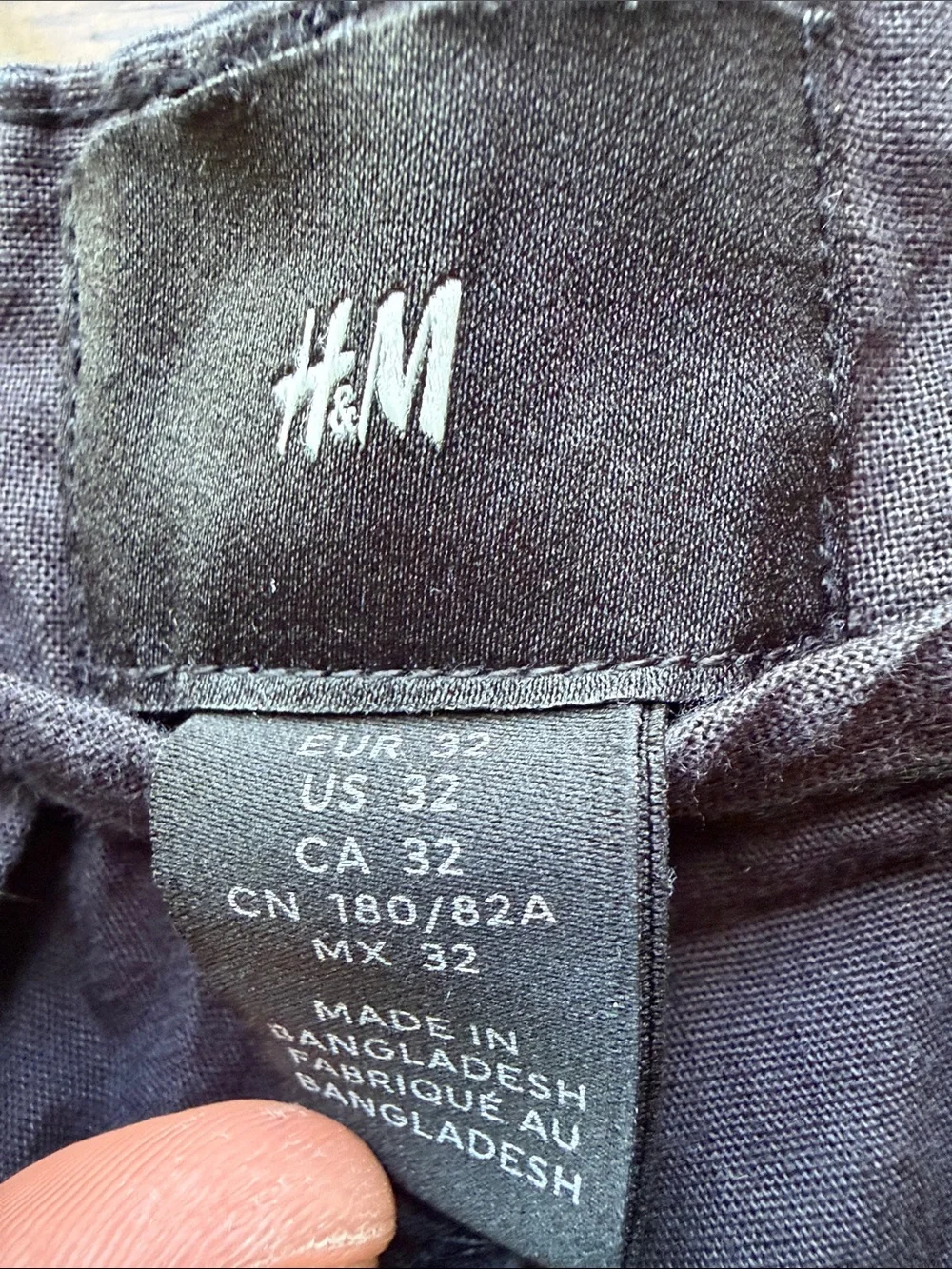 H&M Men's Black Casual Shorts